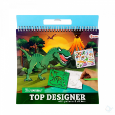 Toi-Toys Dínós rajzoló szett sablonnal és matricákkal kreatív és készségfejlesztő