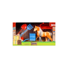 Toi-Toys Horses fésülhető ló figura kiegészítőkkel – világosbarna játékfigura