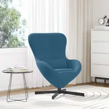  Tojásfotel Kék 63 x 73 x 90 cm Bársony bútor