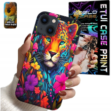 TOK ALMA IPHONE 13 MINI - TIGRIS AFRIKAI SZAFARI ÁLLATOK + ÜVEG tok és táska