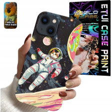 TOK ALMA IPHONE 15 - KOZMOSZ GALAXIS ASZTRONAUTA MACSKA MINTÁK tok és táska