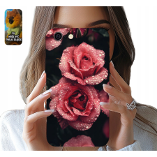 TOK ALMA IPHONE ( 6 PLUS ) RÓZSA VIRÁGOS DESIGN + ÜVEG tok és táska