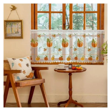 Tök mintás hímzett, áttetsző függöny 172x55cm LF5238390-4 lakástextília