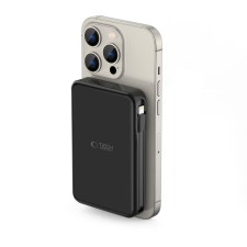 Tokgalaxis Powerbank: TECH-PROTECT PB31 - MagSafe kompatibilis powerbank 10000mAh, fekete power bank