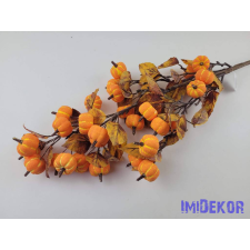  Tökös-leveles ág 87cm - Narancs dekorációs kellék