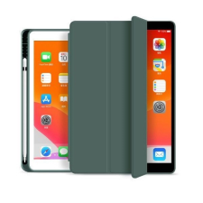 TokShop Apple iPad 10.2 (2019 / 2020 / 2021), mappa tok, Apple Pencil tartóval, Smart Case, sötétzöld tablet tok