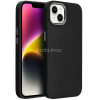 TokShop Apple iPhone 11, Szilikon tok, közepesen ütésálló, fémhatású kamera keret, Frame Case, fekete