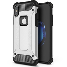 TokShop Huawei Honor 30S, Műanyag hátlap védőtok, Defender, fémhatású, ezüst tok és táska