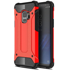 TokShop Huawei Honor 30S, Műanyag hátlap védőtok, Defender, fémhatású, piros tok és táska