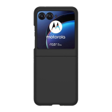 TokShop Motorola Razr 40 Ultra, Műanyag hátlap védőtok, fekete tok és táska