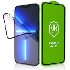 TokShop Samsung Galaxy A54 5G SM-A546B, Kijelzővédő fólia, ütésálló fólia, Tempered Glass (edzett üveg), 5D, Full Glue, Nano Flexi Glass, fekete (130920) - Kijelzővédő fólia mobiltelefon kellék