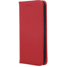 TokShop Samsung Galaxy S23 Plus SM-S916, Oldalra nyíló tok, valódi bőrtok, stand, Smart Pro, piros tok és táska