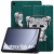 TokShop Samsung Galaxy Tab A9 Plus (11.0) SM-X210 / X215 / X216B, mappa tok, párduc kölyök minta, Trifold, zöld/színes (TS4931)