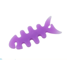 TokShop Univerzális fülhallgató tartó, 3D hal minta, lila (52862) fülhallgató, fejhallgató tok