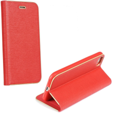 TokShop Xiaomi 12 Lite, Oldalra nyíló tok, stand, Luna Book, piros tok és táska
