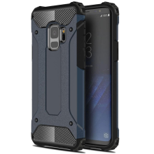TokShop Xiaomi Poco X3 GT, Műanyag hátlap védőtok, Defender, fémhatású, sötétkék tok és táska