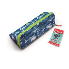  Tolltartó, háromszög alakú, kifordítható, cipzáras, MAPED "Open XXL Pattern", pixel mintás tolltartó