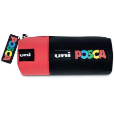 Tolltartó, henger alakú, UNI "Posca", piros tolltartó