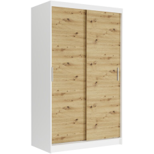  Tolóajtós gardróbszekrény VEGA III. 120x200x60 - fehér, artisan bútor