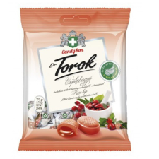 Töltött keménycukorka DR. TOROK csipkebogyóval és C-vitaminnal 75g csokoládé és édesség