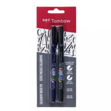 TOMBOW Fudenosuke fekete ecsetfilc készlet , / Tombow Fudenosuke (2 db) filctoll, marker