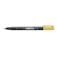 TOMBOW Színes ecsetfilc - Kemény hegyű , Tombow Brush pen Fudenosuke / Yellow - Sárga (1 db) filctoll, marker