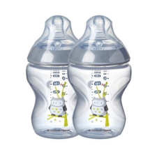 Tommee Tippee Closer to Nature cumisüveg duo 2x260ml - Ollie bagoly babaétkészlet