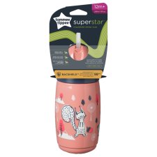 Tommee Tippee itatópohár &#8211; Superstar Insulated Straw Cup szívószálas hőtartó 266ml 12hó rózsaszín itatópohár