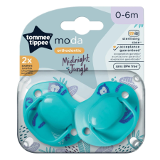 Tommee Tippee Moda játszócumi 2db 0-6hó - türkiz cumi