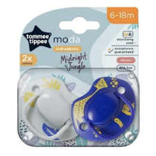 Tommee Tippee Moda játszócumi 2db 6-18hó - szürke/kék cumi