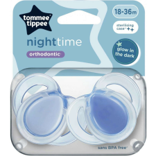 Tommee Tippee Night Time játszócumi 18-36 hó 2 db - kék cumi