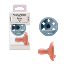 Tommee Tippee nyugtató cumi szilikon Breast-Like anyamell formájú 6-18 hó 2db színes cumi
