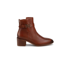 Tommy Hilfiger Boots Th Hardware Leather Mid Bootie, barna, 36 EU