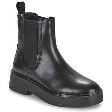Tommy Hilfiger Csizmák MINIMAL LEATHER CHELSEA LOGOTAPE Fekete 40 női csizma, bakancs