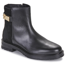 Tommy Hilfiger Csizmák TH LOGO LEATHER MIX CHELSEA Fekete 36 női csizma, bakancs