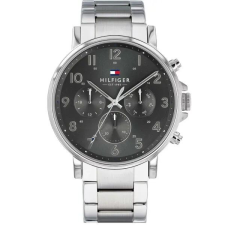  Tommy Hilfiger férfi karóra, quartz, acél szíj, 45 mm, WR50, ezüst karóra