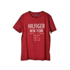 Tommy Hilfiger férfi Póló - Feliratos #vörös