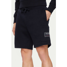 Tommy Hilfiger Flag Logó Kitűző Rövidnadrág MW0MW36145 M INTL Fekete