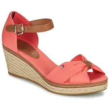 Tommy Hilfiger Gyékény talpú cipők ICONIC ELBA SANDAL Rózsaszín 37 női cipő