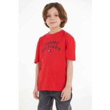 Tommy Hilfiger gyerek póló KB0KB08548 140 CM 10 év Piros gyerek póló