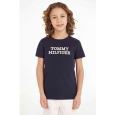 Tommy Hilfiger gyerek póló KB0KB08555 140 CM Sötétkék 10 év
