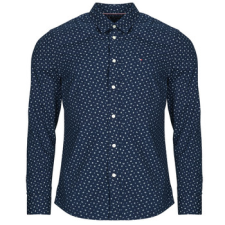 Tommy Hilfiger Hosszú ujjú ingek FLEX POPLIN AOP SF SHIRT Tengerész EU L férfi ing