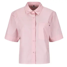 Tommy Hilfiger Ingek / Blúzok ESS POPLIN SS SHIRTS Rózsaszín EU XL blúz