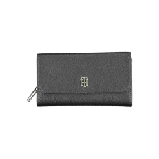 Tommy Hilfiger nagyméretű női pénztárca, Th Element nagy szárnyas pénztárca AW0AW13663, fekete