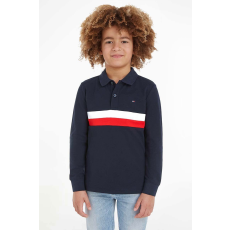 Tommy Hilfiger Póló fiúknak Tommy Hilfiger KB0KB08656 152 CM 12 év sötétkék