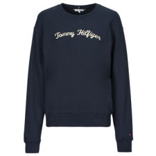 Tommy Hilfiger Pulóverek MDRN REG SCRIPT SWEATSHIRT Tengerész EU L női pulóver, kardigán