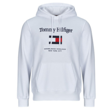 Tommy Hilfiger Pulóverek TOMMY EMBRO FLAG HOODIE Fehér EU XL férfi pulóver, kardigán