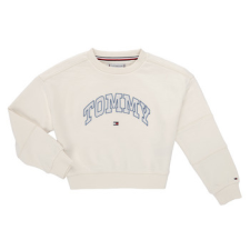 Tommy Hilfiger Pulóverek TOMMY VARSITY SWEATSHIRT Fehér 16 éves gyerek pulóver, kardigán