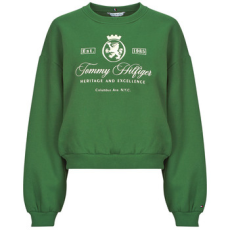 Tommy Hilfiger Pulóverek VARSITY CREST FLEECE SWTSHRT Zöld EU M