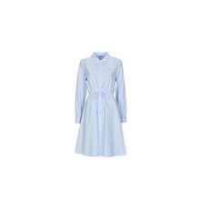 Tommy Hilfiger Rövid ruhák ITHAKA KNEE SHIRT-DRESS LS Kék FR 34